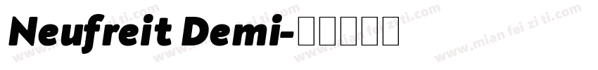 Neufreit Demi字体转换